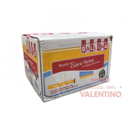 Pasta Cubretorta Ballina Naranja - 500 Grs - Pack 10 Un.