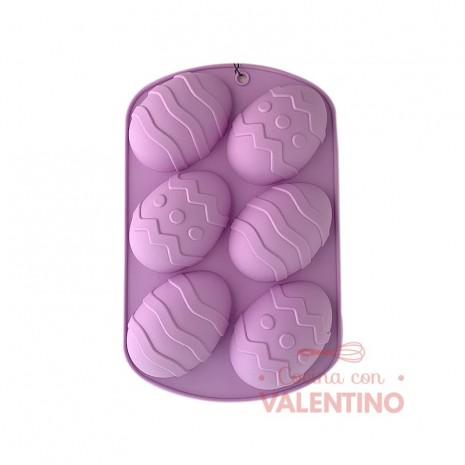 Molde Silicona Huevos Decorados x6 - CM