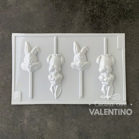 Placa Plastichok Chupetines Conejo x 4 2058C