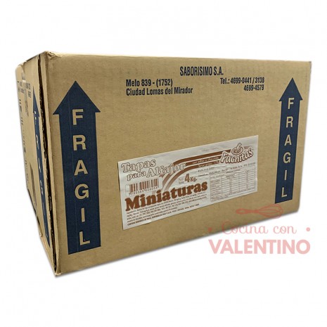 Tapas Alfajor Fachitas Chocolate Mini - 4 Kg