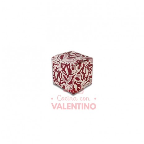 Caja Cubo Diseño San Valentin con Frase 6x6x6 cm