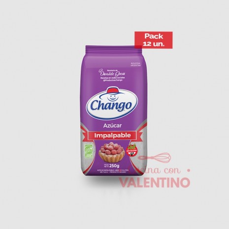 Azucar Impalpable Chango - 250 Grs - Pack 12 Un