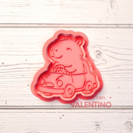 Cortante + Sello DeliPrint Carpincho Capibara Auto