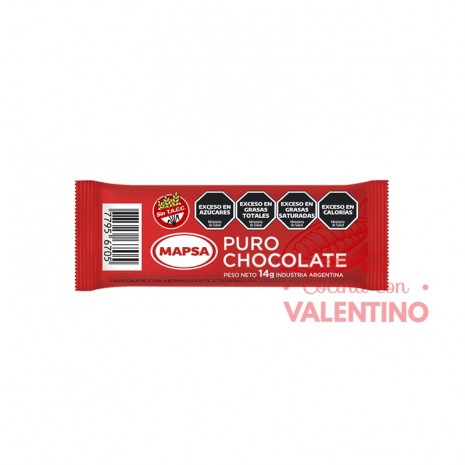 Chocolate para Submarino Mapsa - 14 Grs