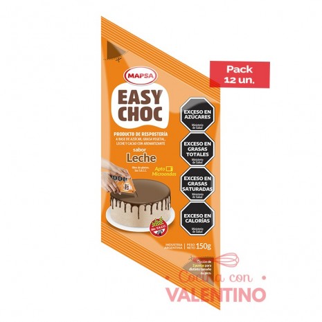 Baño de Reposteria Easy Choc Leche - 150 Grs - Pack 12 Un