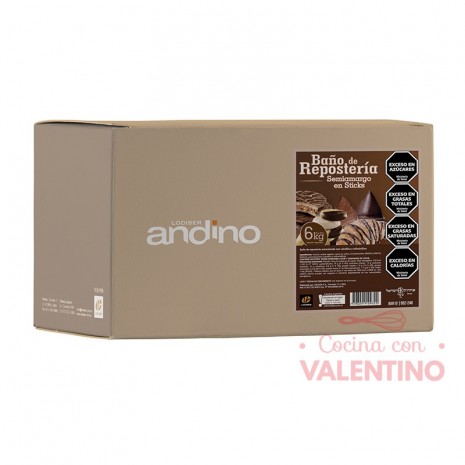 Baño de Reposteria Andino Semiamargo NUEVO - 6 Kg