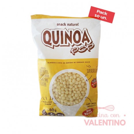 Quinoa Pop Yin Yang - 80 Grs - Pack 10 Un