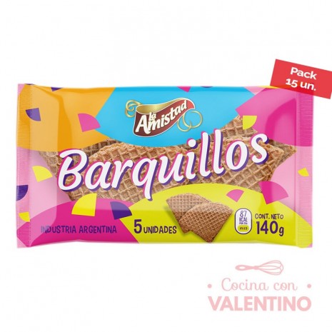 Barquillos La Amistad - 140 Grs - Pack 15 Un