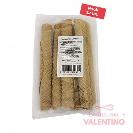 Cubanitos La Amistad Largos - 120 Grs - Pack 12 Un.