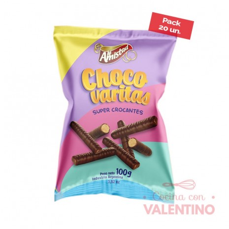 Chocovaritas La Amistad - 100 Grs - Pack 20 Un