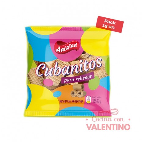 Cubanitos La Amistad Cortos - 150 Grs - Pack 15 Un.