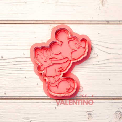 Cortante + Sello DeliPrint Mickey Beso