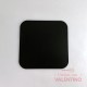 Base Cuadrada Fibro Plus con Tacos Negra - 20x20