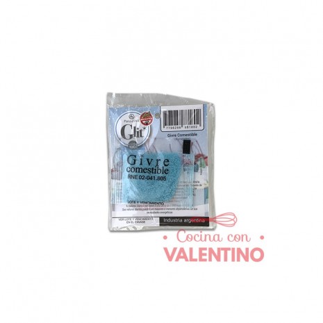 Givre Comestible Pastelar Celeste - 4un x 1Grs