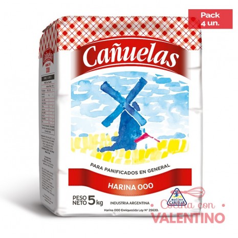 Harina 3/0 Cañuelas - 5 Kg - Pack 4 Un.