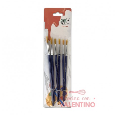Set Pincel CBX Redondo - 6 Un