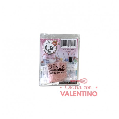 Givre Comestible Pastelar Rosa - 4un x 1Grs