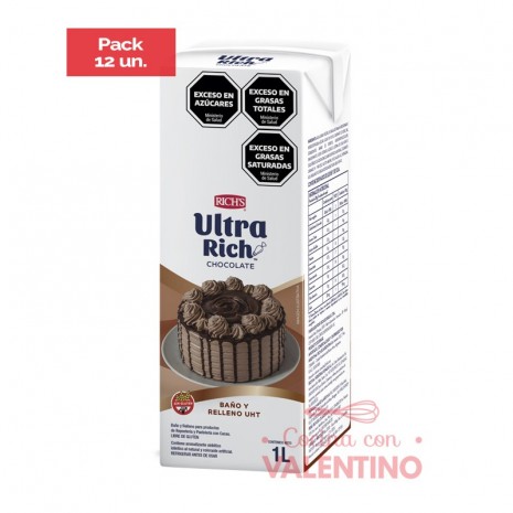 Ultra Rich Chocolate (UHT) - 1 Lt - Pack 12 Un.