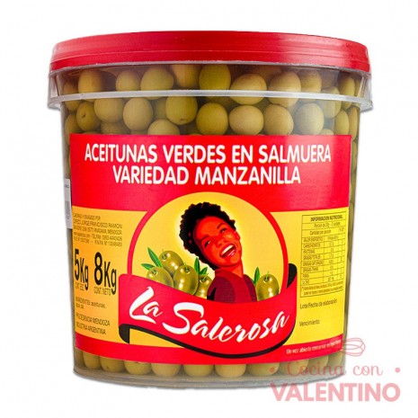 Aceituna La Salerosa Manzanilla N° 2 - 5 Kg