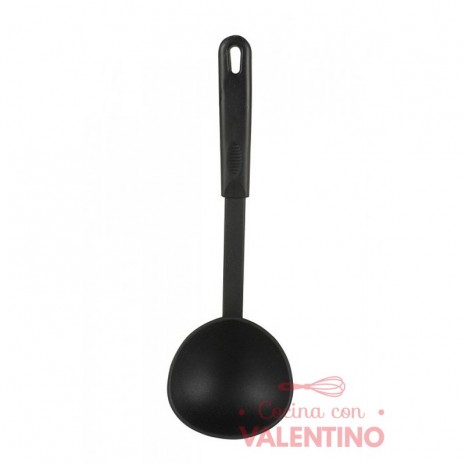 Cucharon Plastico Negro - 28 Cm