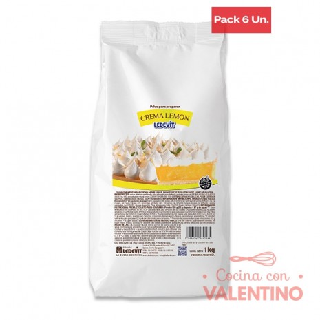 Crema Lemon Ledevit - 1 Kg - Pack 6 Un