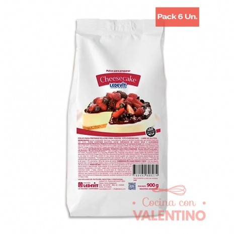 Cheesecake Ledevit - 900 Grs - Pack 6 Un.