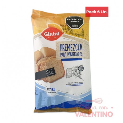 Premezcla Glutal para Panificados SIN TACC - 1 Kg - Pack 12 Un.
