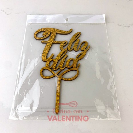 Topper Laser Feliz Dia