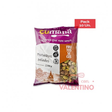 Pistacho Natural Cumana - 250 Grs - Pack 10 Un