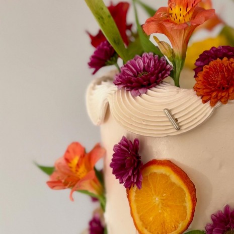 Workshop de Torta decorada con buttercream, flores y frutas deshidratadas