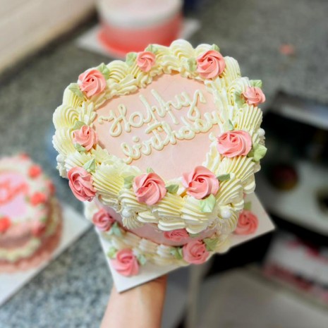 Clase de Torta de Corazón estilo 'Vintage Cake' con Ceci Leiss