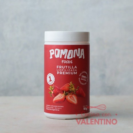 Frutillas Liofilizadas Pomona Chico - 15Grs