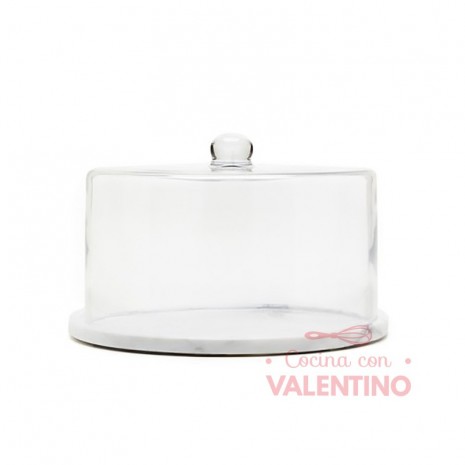 Campana Vidrio Plato Marmol