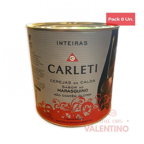 Cereza al Marraschino Carleti - 3.1 Kg - Pack 6 Un