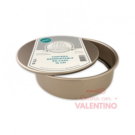 Molde Doña Clara Tortera en Capa Desmontable 15 x 4.5Cm
