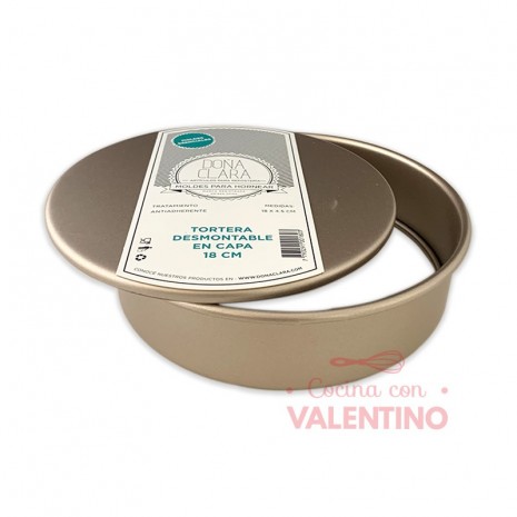 Molde Doña Clara Tortera en Capa Desmontable 18 x 4.5Cm