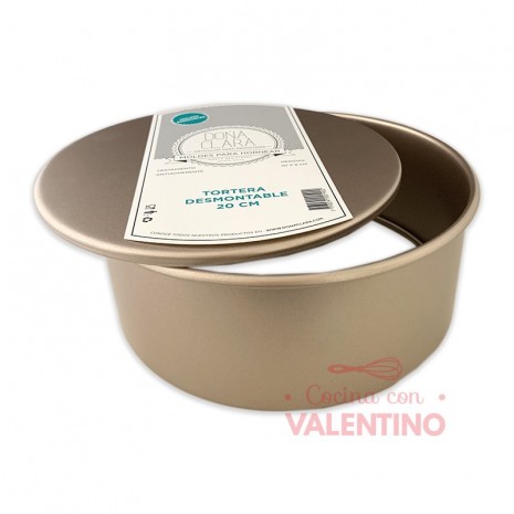 Molde Doña Clara Tortera Desmontable Rose Gold 20x 8 Cm