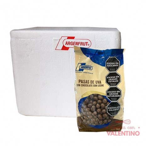 Pasas de Uva con Chocolate Argenfrut - 1 Kg - Pack 6 Un