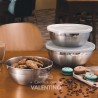 Set Bowl Acero Tramontina con Tapa - 1.6 / 2.2 / 2.9 Lt / - 3 Un