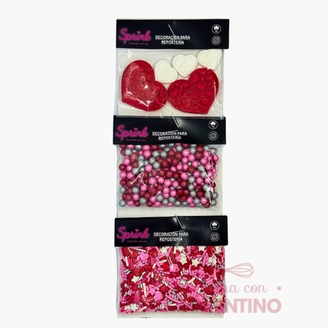 Set Perlas + Brillos + Sprinkles Amor