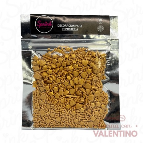 Sprinkles Color Dorado Sprink - 50 Grs
