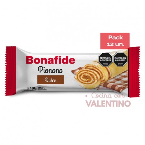 Pionono Bonafide Vainilla - 180 Grs - Pack 12 Un.