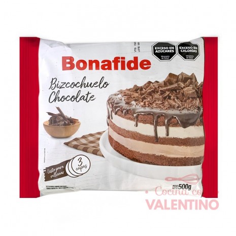 Bizcochuelo Bonafide Chocolate - 500 Grs