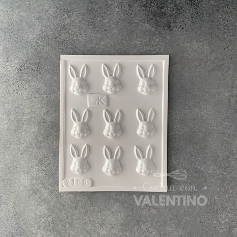 Placa Plastichok Cara Conejo x 9 2109A