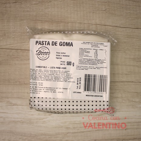 Pasta de Goma Blanca - 500 Grs