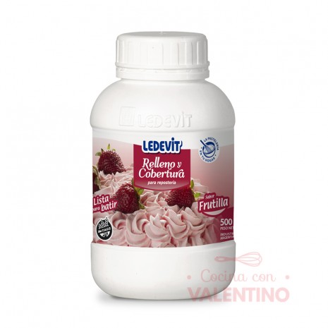 Rell. y Cob. Ledevit Frutilla - 500 Grs