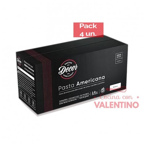 Pasta Americana Blanca - 2.8 Kg - Pack 4 Un