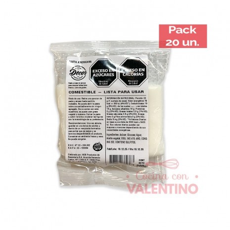 Pasta Americana Blanca - 250 Grs - Pack 20 Un.