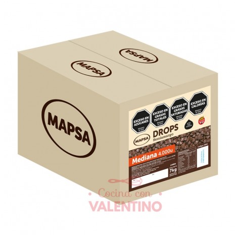 Chip Gota Mapsa Drops Semiamargo - 7 Kg