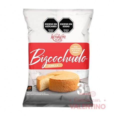 Mix Bizcochuelo Vainilla Keuken - 3 Kg